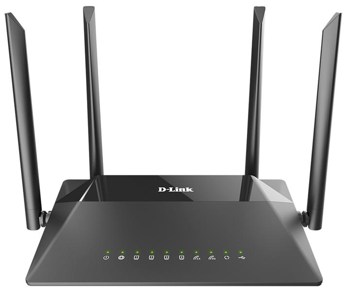 Роутер D-Link DIR-853/URU/R3A, Wireless AC1300 2x2 MU-MIMO Dual-band Gigabit Router with 1 10/100/1000Base-T WAN port, 4 10/100/1000Base-T LAN ports and USB 3.0 port.802.11b/g/n compatible, 802.11AC up to 8