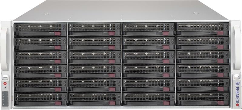 Дисковая полка Supermicro Storage JBOD Chassis 4U 846BE1C-R609JBOD Up to 24 x 3.5" /Single Expander Backplanes(4xminiSASHD)/2x600W