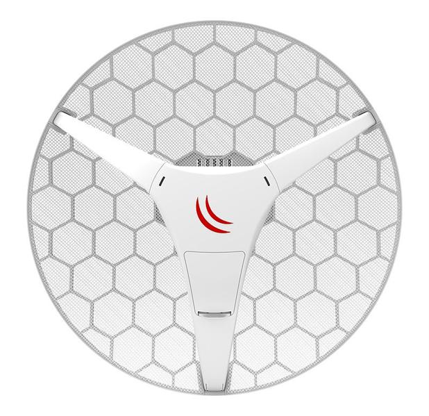 Точка доступа MikroTik LHG 5 ac with 24.5dBi 5GHz antenna, Dual Chain 802.11ac wireless, 716MHz CPU, 256MB RAM, 1x Gigabit LAN, POE, PSU, RouterOS L3