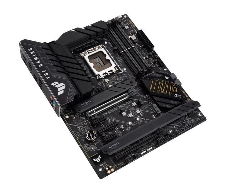 Материнская плата ASUS TUF GAMING Z690-PLUS, LGA1700, Z690, 4*DDR5, DP+HDMI, CrossFireX, SATA3 + RAID, Audio, Gb LAN, USB 3.2, COM*1 header (w/o cable), ATX; 90MB16B0-M0EAY0