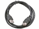  Кабель удлинитель USB 2.0 Gembird CC-USB2-AMAF-6B, AM/AF, 1.8м, черный, пакет