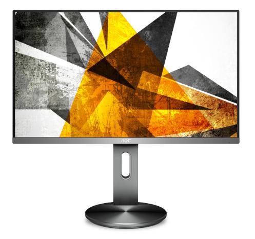 Монитор 27" AOC U2790PQU 3840x2160 IPS LED 16:9 5ms 2*HDMI DP 2xUSB3.0 50M:1 178/178 350cd HAS Pivot Tilt Swivel Speakers Grey