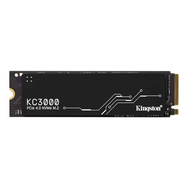 Твердотельный накопитель Kingston SSD 512GB KC3000 M.2 2280 PCIe 4.0 x4 NVMe R7000/W3900MB/s 3D TLC MTBF 1.8M 400TBW Retail 1 year