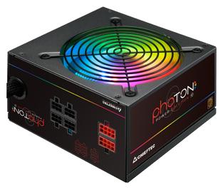 Блок питания Chieftec CTG-650C-RGB (ATX 2.3, 650W, >85 efficiency, Active PFC, RGB Rainbow 120mm fan, Cable Management) Retail