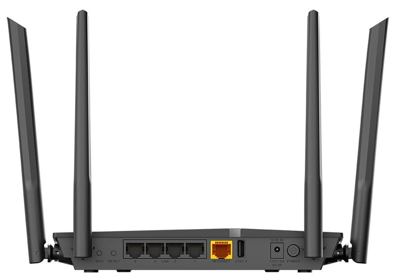 Wi-fi роутер D-Link DIR-1260/RU/R1A, Wireless AC1200 2x2 MU-MIMO Dual-band Gigabit Router with 1 10/100/1000Base-T WAN port, 4 10/100/1000Base-T LAN ports and 1 USB port.802.11b/g/n/ac compatible, up to 300 Mbps