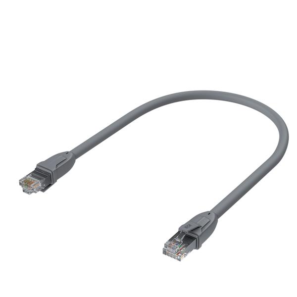 GCR Патч-корд  0.5m, кат.6, прямой, UTP, серый, 24 AWG, литой, ethernet high speed, RJ45, T568B (LNC610)