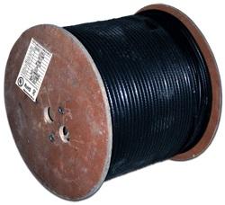  Кабель TWT коаксиальный RG11U 75 Ом, CCS, оплетка AL 96*0.16мм, PE, внешний, черный, 305 м