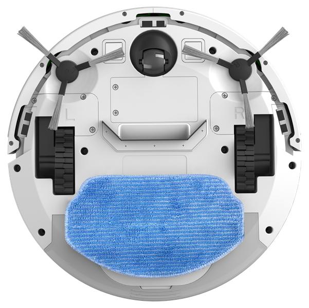 Робот-пылесос irbis bean 0121, 2600 мач, 28 вт, белый. Robot vacuum IRBIS Bean 0121, 2600 mAh, 28W, white. Incl.: charging stat, power adapter, remote, AAA batt. 2, nozzle & cloth for wet, water tank, dust collector,  (незначительное повреждение коробки)