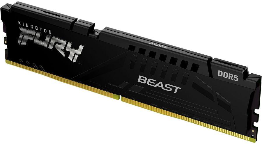 Оперативная память Kingston DDR5 32GB 5200MT/s DDR5 CL40 DIMM FURY Beast Black XMP