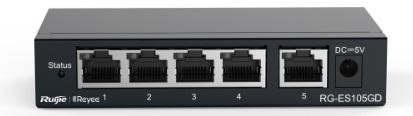 Коммутатор Reyee 5-Port Gigabit unmanaged Switch, 5 Gigabit RJ45 Ports ,Steel Case