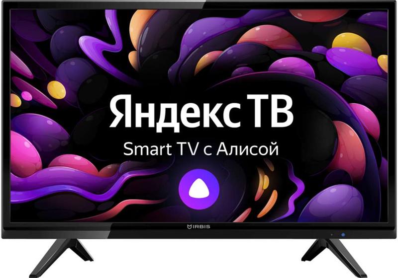 Телевизор жк с функцией смарттв IRBIS 24H1 YDX 171BS2, 24",1366x768, 16:9,Tuner (DVB-T2/DVB-S2/DVB-C/PAL/SECAM), Android 9.0 Pie, Yandex,1GB/8GB, Wi-Fi, Input (AV RCA, USB, HDMI, YPbPr mini, LAN, CI+),Output (3,5 mm,Coaxial)