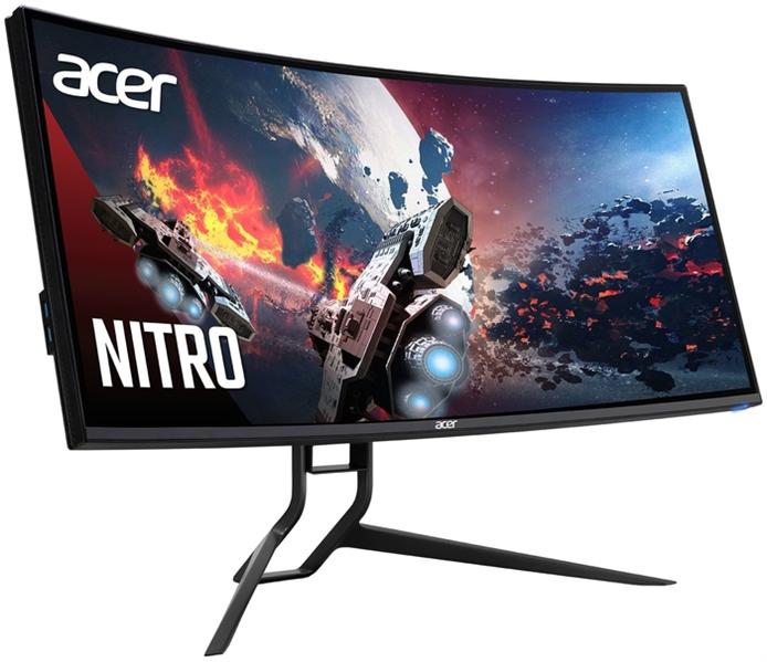Монитор 34" ACER Nitro XR343CKPbmiipphuzx ,21:9, IPS, HDR 400,3440x1440, 180Hz(over)  DP, TypeC, 1ms ,  550 (HDR 400 )nits, 2xHDMI + 2xDP + Type-C(PD85W) + USB3.0x4+USB-B + Колонки 7Wx2, 98% DCI-P3