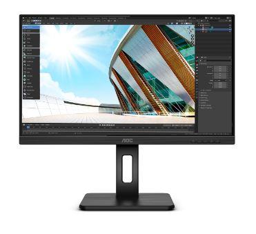 Монитор 27" AOC 27P2C 1920x1080 75Hz IPS LED 16:9 4ms HDMI DP 4*USB3.2 USB-C 50M:1 1000:1 178/178 250cd HAS Pivot Tilt Swivel Speakers Black