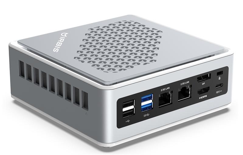 Системный блок IRBIS Smartdesk mini PC i5-11320H (4C/8T - 3.2Ghz), 16GB soldered LPDDR4 3200, 512GB SSD M.2, Intel Iris Xe, WiFi6, BT, 2xRJ45, TPM2.0, Mount, Win 11 Pro, 1Y
