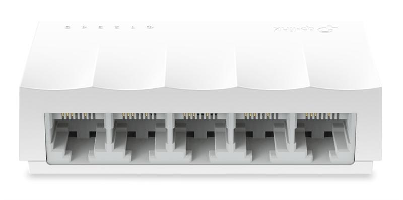  TP-Link 5-портовый 10/100 Мбит/с неуправляемый коммутатор, 5 портов RJ45 10/100 Мбит/с, пластиковый корпус