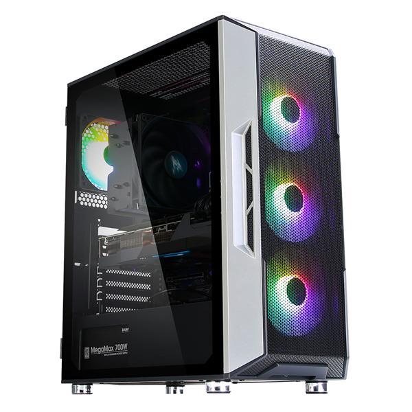 Корпус ZALMAN I3 NEO WHITE, ATX, WHITE, FRONT MESH, WINDOW, 2x3.5", 3x2.5", 1xUSB2.0, 2xUSB3.0, FRONT 3x120mm RGB, REAR 1x120mm RGB