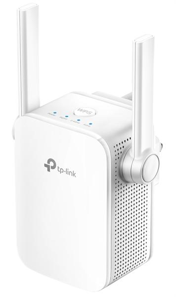  TP-Link RE205, AC750 Усилитель Wi-Fi сигнала, до 300 Мбит/с на 2,4 ГГц + до 433 Мбит/с на 5 ГГц, 2 внешние антенны, 1 порт 10/100 Мбит/с, подключение к настенной розетке