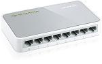  TP-Link 8-портовый 10/100 Мбит/с мини настольный коммутатор, 8 портов RJ45 10/100 Мбит/с, пластиковый корпус
