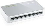  TP-Link 8-портовый 10/100 Мбит/с мини настольный коммутатор, 8 портов RJ45 10/100 Мбит/с, пластиковый корпус