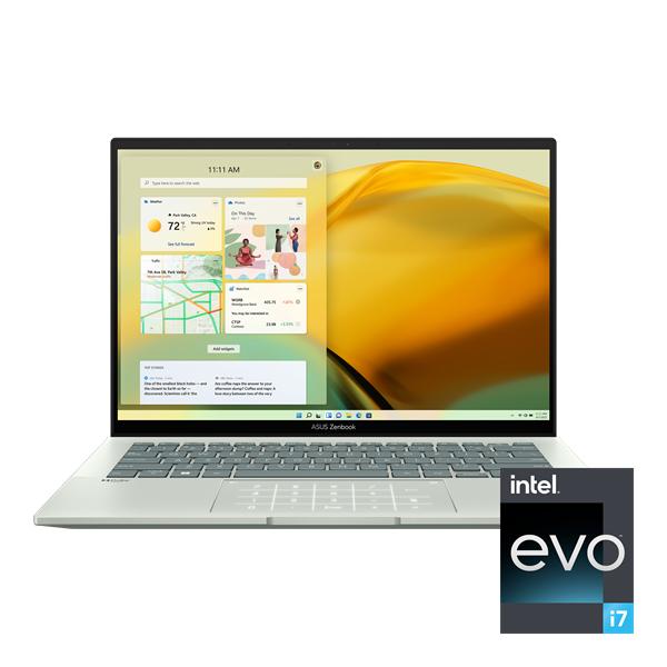Ноутбук ASUS Zenbook 14  UX3402ZA-KP540W Intel Core i5-1240P/16Gb LPDDR4X 3200/1TB SSD/14,0 IPS AG 2560x1600 /WiFi/BT/no OS/1.1Kg/Aqua Celadon/Fingerprint /RU KEYBOARD/Sleeve+USB-A to RJ45/RU_EN_Keyboard