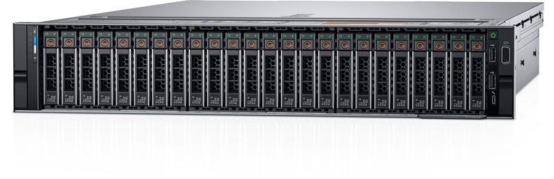 Сервер DELL PowerEdge R740xd/ 2U/ 24SFF/ 1xHS / PERC H750 LP/ 4xGE/ noPSU/ iDRAC9 Ent/ 3xFH/ 4 std FAN/ Bezel noQS/ Sliding Rails/ noCMA/ 1YWARR