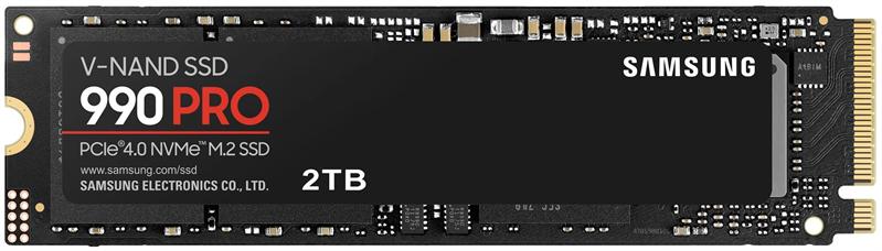 Твердотельный накопитель SSD M.2 (PCI-E NVMe) 2Tb Samsung 990 PRO (R7450/W6900MB/s) 1year