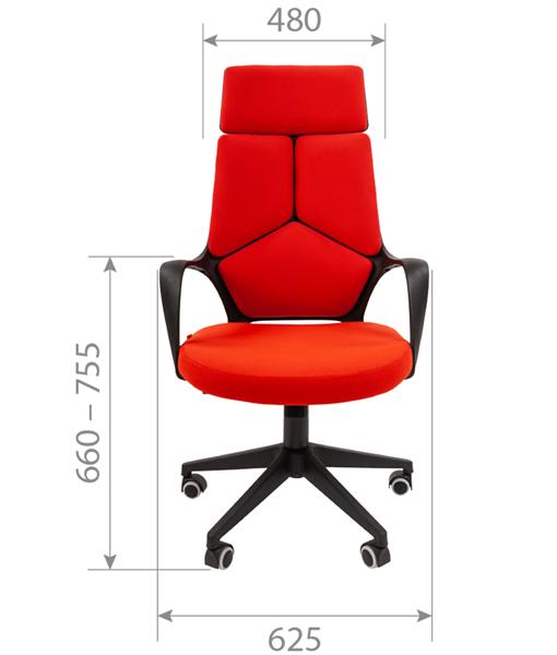  Офисное кресло Chairman 525 ткань 26-28 черн