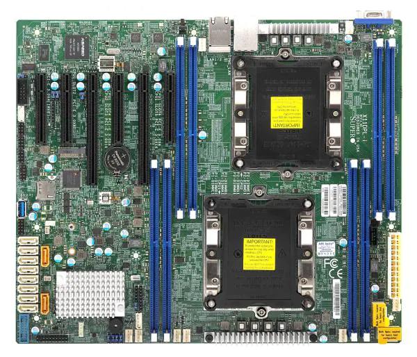 Материнская плата Supermicro Motherboard 2xCPU X11DPL-I 2nd Gen Xeon Scalable TDP 140W/ 8xDIMM/ 10xSATA/ C621 RAID 0/1/5/10/ 2xGE/ 2xPCIex16, 3xPCIex8, 1xPCIex4(8)/ M.2(PCIe)(ATX)Bulk