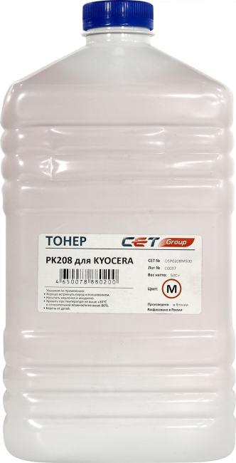 Тонеры и девелоперы Тонер PK208 для KYOCERA ECOSYS M5521cdn/M5526cdw/P5021cdn/P5026cdn (Japan) Magenta, 500г/бут, (унив.), OSP0208M-500