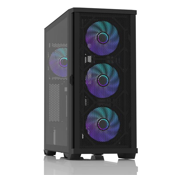 Корпус ZALMAN Z10 DUO, ATX, BLACK, WINDOW, 2x3.5", 2x2.5", 2xUSB3.0, 1xUSB 3.1 Type-C, FRONT 3x120mm Infinity Mirror ARGB, REAR 1x120mm Infinity Mirror ARGB, replaceable front panel