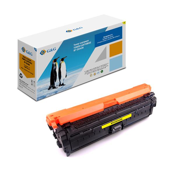 Картридж Cartridge G&G 651A для HP CLJ M775, с чипом (16 000стр.), желтый (аналог CE342A)