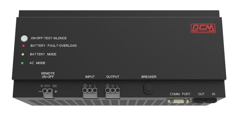 Источник бесперебойного питания Powercom DRU 850VA/510W, DIN Rail, 230V, RS-232, 2 year warranty (1114019)
