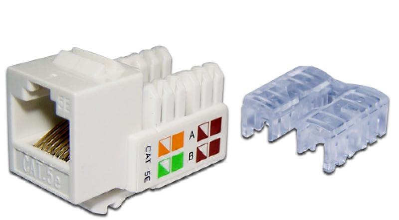  Модуль RJ45, кат.5е, белый