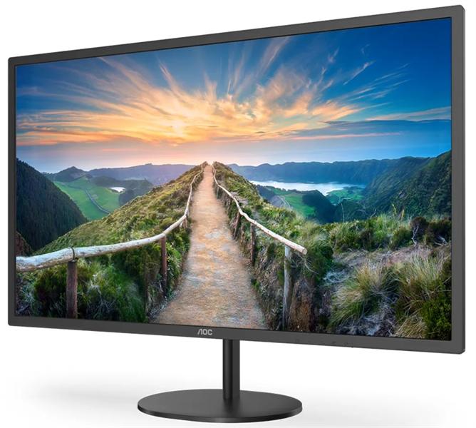 Монитор 31,5" AOC Q32V4 2560x1440@75Hz IPS LED 16:9 4ms HDMI DP 20M:1 1200:1 178/178 250cd Speakers HAS Tilt Swivel Black