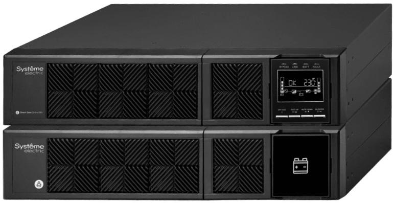 Источник бесперебойного питания Systeme Electriс Smart-Save Online SRV, 6000VA/5400W, On-Line, Extended-run, Rack 4U(Tower convertible), LCD, Out: Hardwire, SNMP Intelligent Slot, USB, RS-232