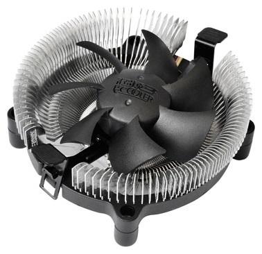 Кулер для процессора PCCooler E80 S775/115X/AM2/2+/AM3/3+/AM4/FM1/FM2/754/939/940 (72 шт/кор, TDP 65W, вент-р 80мм, 2200RPM, 22dBa) Retail Color Box