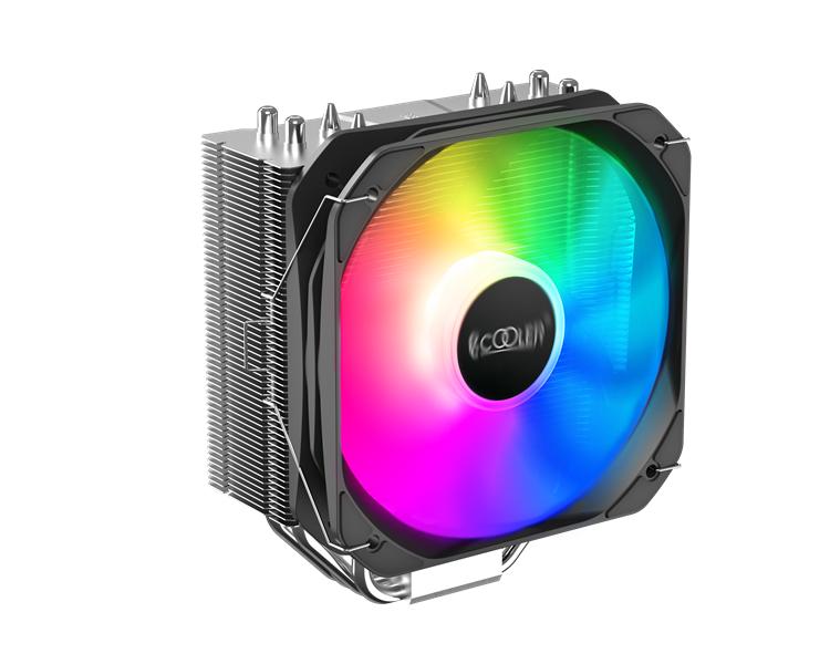 Кулер для процессора PCCooler GI-Paladin 400 ARGB S115X/1200/1700/AM4 (20 шт/кор, TDP 200W, 130mm PWM ARGB FAN, 4 тепловые трубки 6мм, 800-1600RPM, 18-28,6dBa)