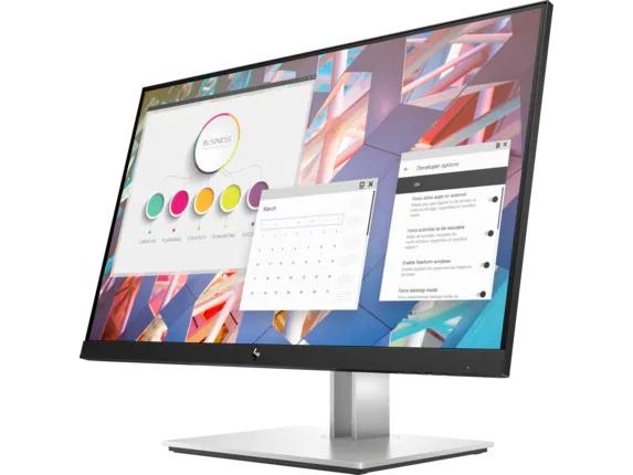 Монитор HP E24 G4 23,8 Monitor 1920x1080, 16:9, IPS, 250 cd/m2, 1000:1, 5ms, 178°/178°, VGA, DP, HDMI, USB, height, tilt, swivel, pivot, Black&Silver(repl. 1FH47AA)