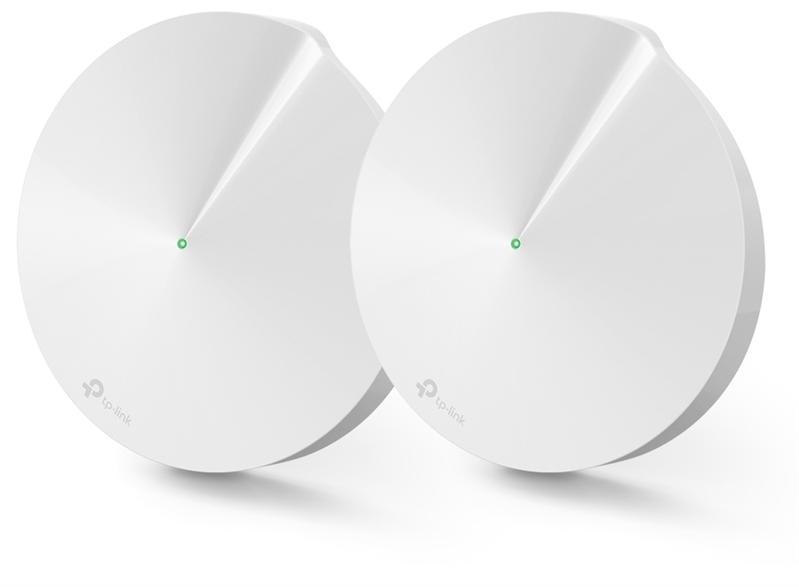  TP-Link Deco M9 Plus(2-pack), AC2200 Трёхдиапазонная домашняя Mesh Wi-Fi система, 2 устройства, до 400 Мбит/с на 2,4 ГГц + до 867 Мбит/с на 5 ГГц, 8 встр. антенн, 2 гиг. порта (WAN/LAN), 1xUSB 2.0