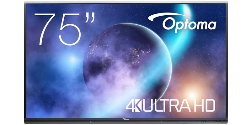 Интерактивная доска 75' Optoma 5752RK NTERACTIVE, UHD 4K, 3840x2160, 400cd, 5000:1, IN: 3xHDMI, VGA, S/PDIF, 4xUSB3.0, USB2.0, RS232, 2xRJ45, USB-C, 2xUSB Touchport, OUT: HDMI,  Android 9.0, 4GB, 32GB, Speakers 2x20V