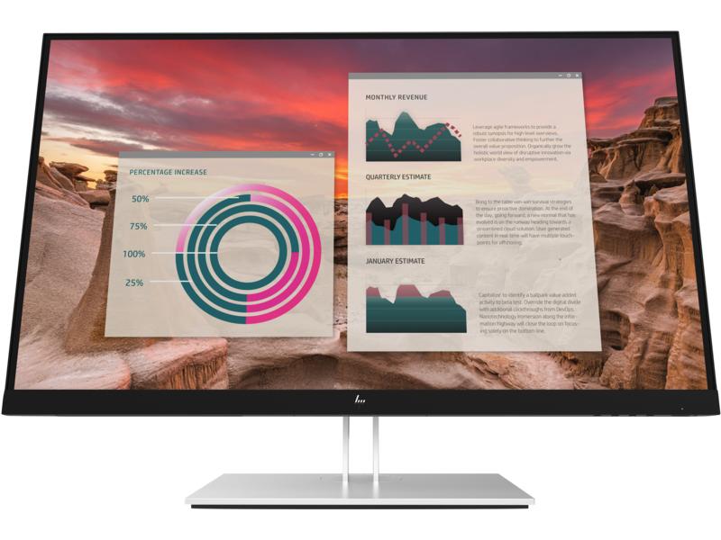 Монитор HP E27u G4 27 Monitor 2560x1440, 16:9, IPS, 250 cd/m2, 1000:1, 5ms, HDMI, USB-C, USB, DisplayPort, 50/60 Hz, Silver (нет евровилки, опция)