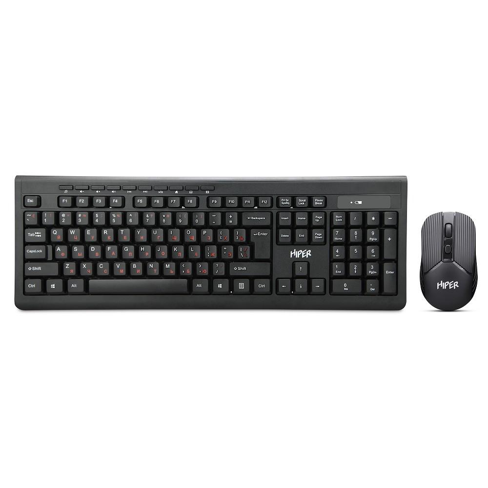 Клавиатура+мышь HIPER WIRELESS SET KEYBOARD/MOUSE OSW-2100 BLACK