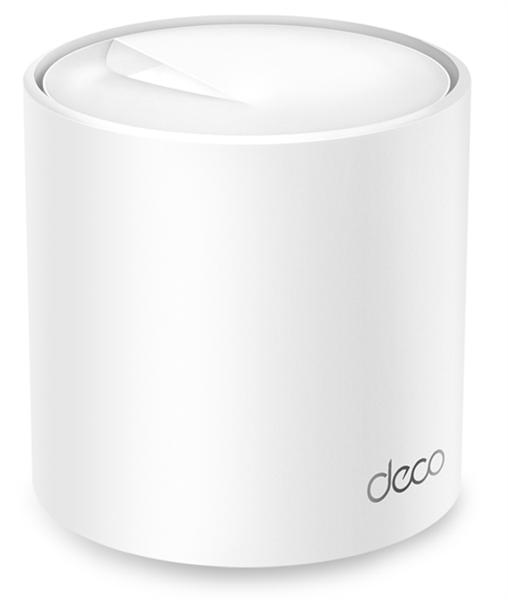  TP-Link Deco X20(1-pack), AX1800 Домашняя Mesh Wi-Fi 6 система, 1 устройство, до 574 Мбит/с на 2,4 ГГц + до 1201 Мбит/с на 5 ГГц, встр. антенны, 2 гиг. порта (WAN/LAN)