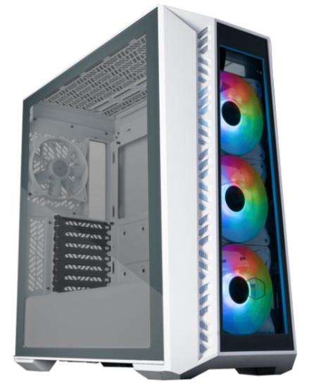 Корпус Cooler Master MasterBox 520 WHITE U3x1, U3.1type Cx1, Audio, ARGB fanx3, front TG panel