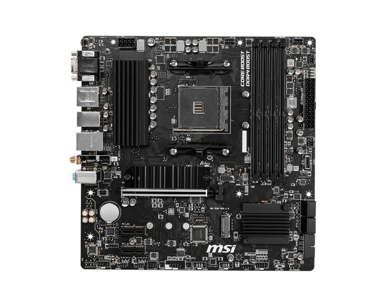 Материнская плата MSI B550M PRO-VDH WIFI AM4,4DDR4,1PCI-Ex16, 2PCI-Ex1, 2M.2, 4SATA3,7USB3.2 Gen1