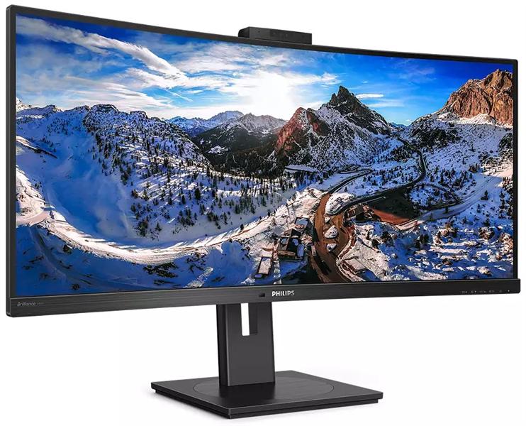 Монитор 34" 346P1CRH 3440x1440 100 Гц IPS W-LED 21:9 4ms HDMI DP 4*USB3.2 USB-C 3.2  80M:1 3000:1 178/178 500cd HAS Tilt Swivel Speakers Black
