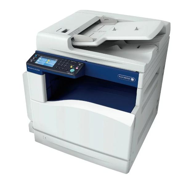  Цветное МФУ  XEROX DocuCentre SC2020 (A3, LED, 1200х2400dpi, 20/20ppm, Duplex, max 25K pages per month, 512Mb memory,  DADF, PCL5/6, 1USB/Eth)