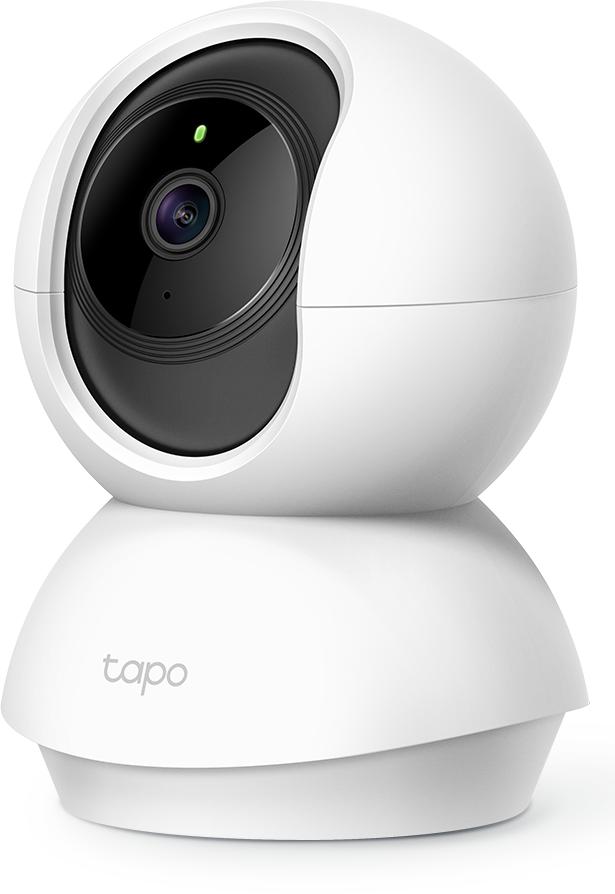  TP-Link Tapo C200, Домашняя поворотная Wi-Fi камера, 1080p, Wi-Fi 2,4 ГГц, вращение по горизонтали на 360°,поворот и наклон, microSD (до 128 ГБ), приложение Tapo, ночное видение (до 9 м)