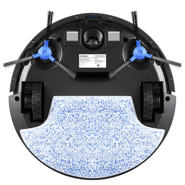 Робот-пылесос irbis rice 0221, 2600 мач, 11.2 вт, черный. Robot vacuum IRBIS Rice 0221, 2600 mAh, 11.2W, black. Incl: charging station, power adapter, remote, cloth for wet, velcro 2, dust tank, side brushes 4, filter