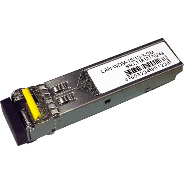  Модуль SFP WDM 1.25G, 1550nm / 1310nm, 3 km, LC, DDM, Cisco